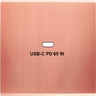 MODELEC - Façade Confidence Laiton Cuivre Satiné Simple USB Power Delivery magnétique