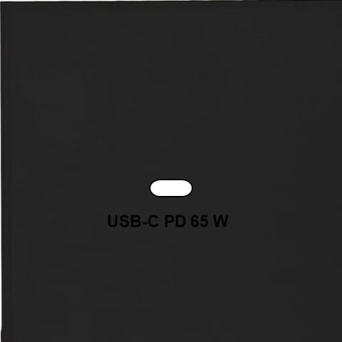 MODELEC - Façade Empreintes ANGLE Noir Simple USB Power Delivery, magnétique