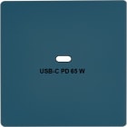 MODELEC - Façade "M" Bleu RL Simple USB Power Delivery magnétique