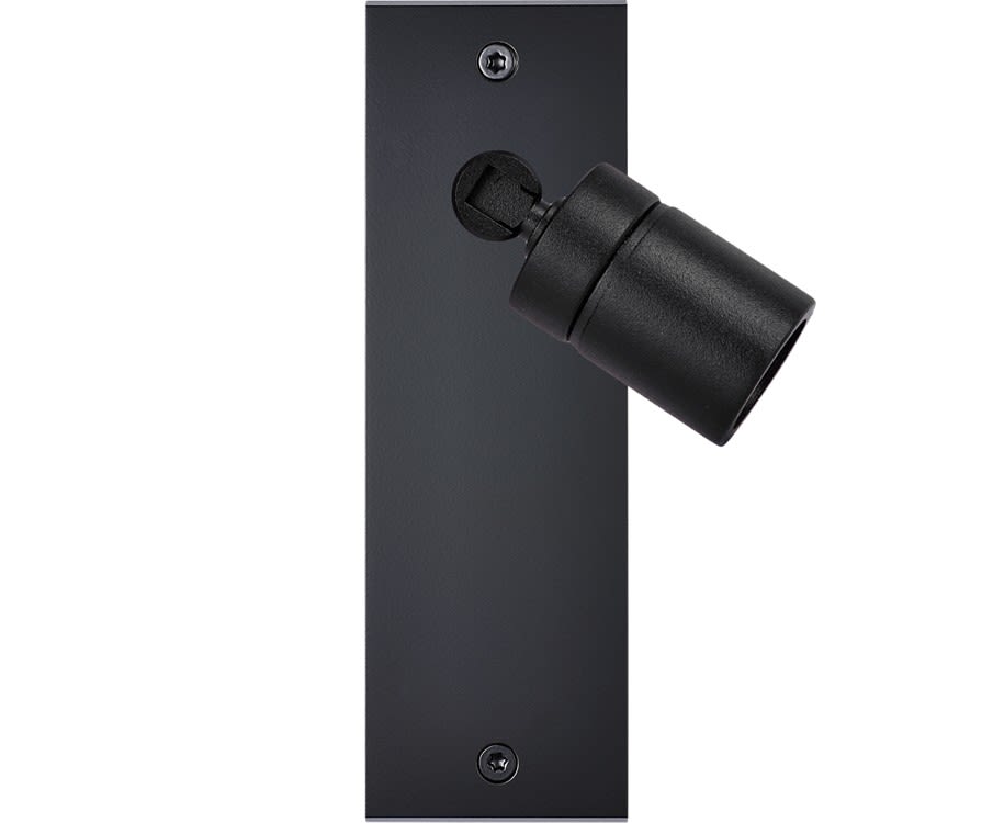 MODELEC - Façade Confidence Laiton Noir Mat Etroite Longue Spot 360°