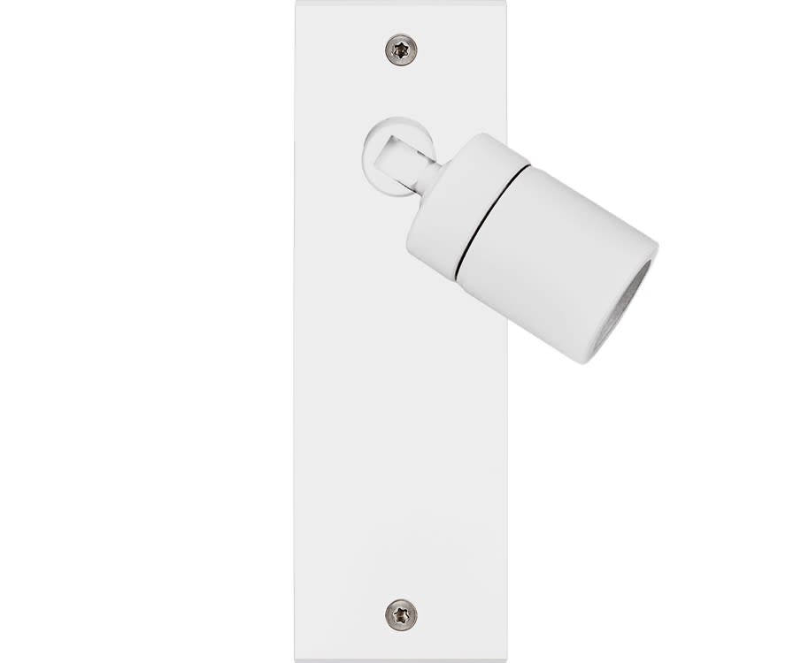 MODELEC - Façade Confidence Laiton Blanc Mat Etroite Longue Spot 360°