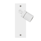 MODELEC - Façade Confidence Laiton Blanc Mat Etroite Longue Spot 360°