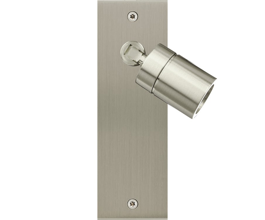 MODELEC - Façade Confidence Laiton Nickel Satine Etroite Longue Spot 360°