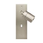 MODELEC - Façade Confidence Laiton Acier Brosse Etroite Longue Spot 360° + B1