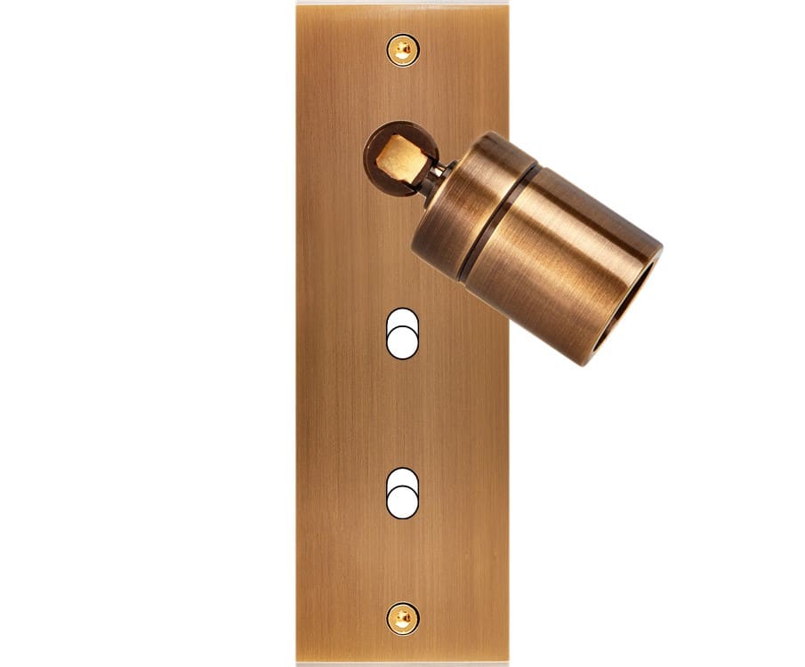 MODELEC - Façade Confidence Laiton Vieux Bronze Etroite Longue Spot + B2