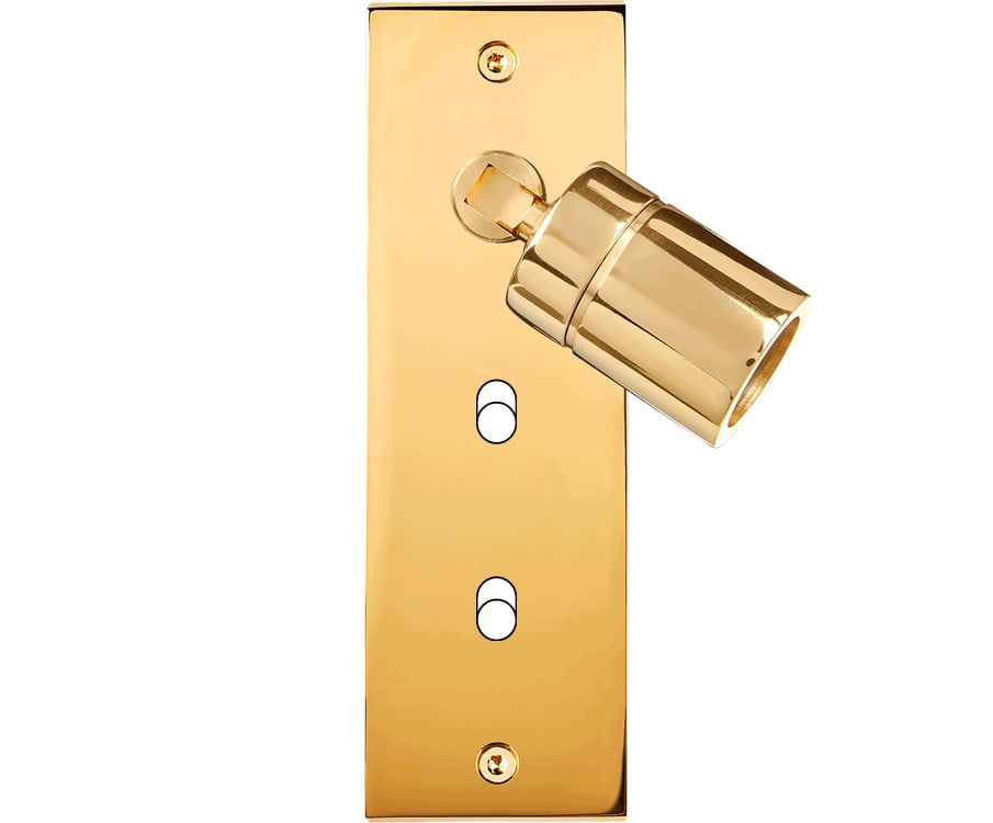 MODELEC - Façade Confidence Laiton Or Miroir Etroite Longue Spot 360° + B2