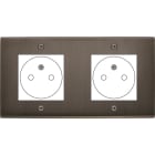 MODELEC - Façade Confidence Laiton Canon De Fusil Double Horizontale 2X B.Ticino