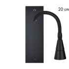 MODELEC - Façade Confidence Laiton Noir Mat Etroite Longue Liseuse 20