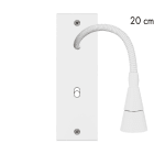 MODELEC - Façade Confidence Laiton Blanc Mat Etroite Longue Liseuse 20 + B1
