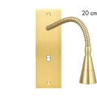 MODELEC - Façade Confidence Laiton Satine Etroite Longue Liseuse 20 + B1