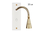 MODELEC - Façade Confidence Laiton Blanc Email Etroite Longue Liseuse 20 + B1