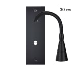 MODELEC - Façade Confidence Laiton Noir Mat Etroite Longue Liseuse 30 + B1