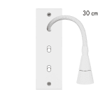 MODELEC - Façade Confidence Laiton Blanc Mat Etroite Longue Liseuse 30 + B2