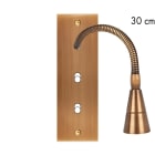 MODELEC - Façade Confidence Laiton Vieux Bronze Etroite Longue Liseuse 30 + B1 B1