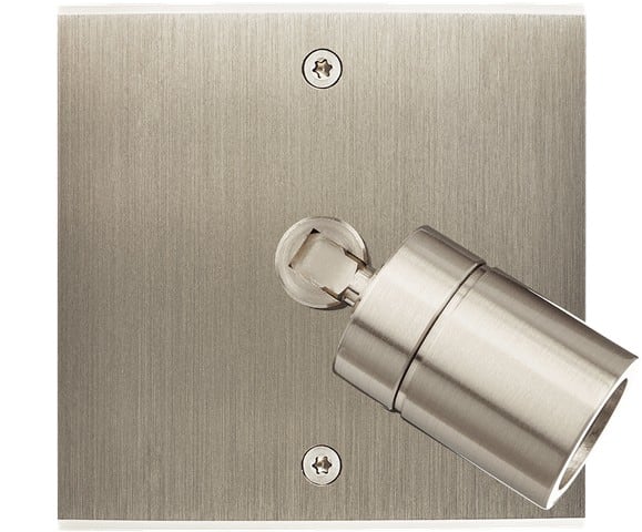 MODELEC - Façade Confidence Laiton Acier Brosse Simple Spot 360° à Vis