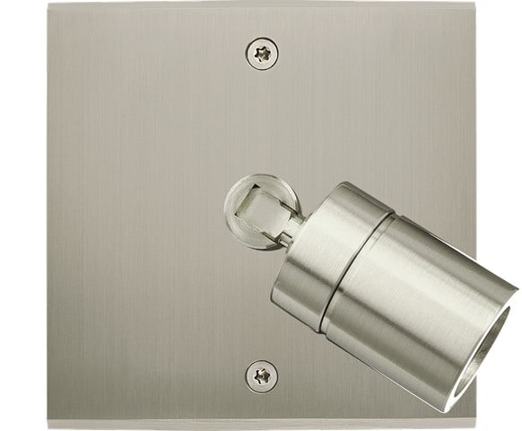 MODELEC - Façade Confidence Laiton Nickel Satine Simple Spot 360° à Vis