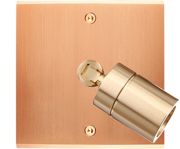 MODELEC - Façade Confidence Laiton Cuivre Satine Simple Spot 360°