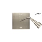 MODELEC - Façade Confidence Laiton Acier Brosse Simple Liseuse 20