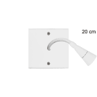 MODELEC - Façade Confidence Laiton Blanc Mat Simple Liseuse 20