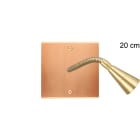 MODELEC - Façade Confidence Laiton Cuivre Satine Simple Lis 20