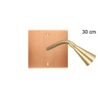 MODELEC - Façade Confidence Laiton Cuivre Satine Simple Lis 30