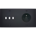 MODELEC - Façade Confidence Laiton Noir Mat Double Horizontale B3 PC à Vis