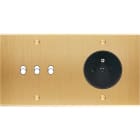 MODELEC - Façade Confidence Laiton Brosse Double Horizontale B3 PC à Vis