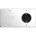 MODELEC - Façade Confidence Laiton Chrome Double Horizontale B3 PCK à Vis