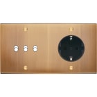 MODELEC - Façade Confidence Laiton Vieux Bronze Double Horizontale B3 PCK à Vis