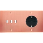 MODELEC - Façade Confidence Laiton Cuivre Satine Double Horizontale B3 PCK à Vis