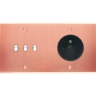 MODELEC - Façade Confidence Laiton Cuivre Satine Double Horizontale B3 PC à Vis
