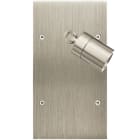 MODELEC - Façade Confidence Laiton Acier Brosse Double Verticale Spot