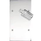 MODELEC - Façade Confidence Laiton Chrome Double Verticale Spot