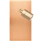MODELEC - Façade Confidence Laiton Cuivre Satine Double Verticale Spot 360°