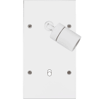 MODELEC - Façade Confidence Laiton Blanc Mat Double Verticale Spot + B1