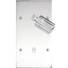 MODELEC - Façade Confidence Laiton Chrome Double Verticale Spot + B1