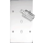 MODELEC - Façade Confidence Laiton Chrome Double Verticale Spot + B1 B1 Aligne