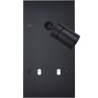 MODELEC - Façade Confidence Laiton Noir Mat Double Verticale Spot + B2