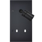 MODELEC - Façade Confidence Laiton Noir Mat Double Verticale Spot + B2