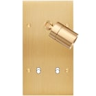 MODELEC - Façade Confidence Laiton Brosse Double Verticale Spot + B2