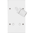 MODELEC - Façade Confidence Laiton Blanc Mat Double Verticale Spot + B2