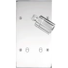 MODELEC - Façade Confidence Laiton Chrome Double Verticale Spot + B2
