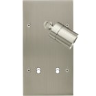 MODELEC - Façade Confidence Laiton Nickel Satine Double Verticale Spot + B2