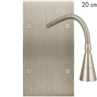 MODELEC - Façade Confidence Laiton Acier Brosse Double Verticale Liseuse 20