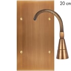 MODELEC - Façade Confidence Laiton Vieux Bronze Double Verticale Liseuse 20
