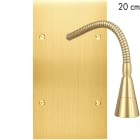 MODELEC - Façade Confidence Laiton Satine Double Verticale Liseuse 20