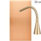 MODELEC - Façade Confidence Laiton Cuivre Satine Double Verticale Lis 20