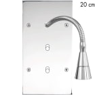 MODELEC - Façade Confidence Laiton Chrome Double Verticale Lis20 + B1 B1 Aligne