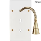 MODELEC - Façade Confidence Laiton Blanc Email Double Verticale Lis20 + B1 B1 Aligne