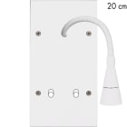 MODELEC - Façade Confidence Laiton Blanc Mat Double Verticale Lis20 + B2